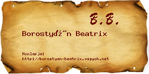 Borostyán Beatrix névjegykártya
